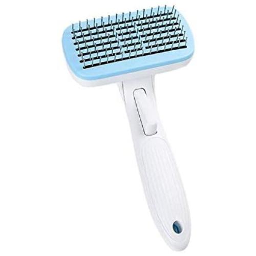 GYY One-Button Pet Hair Removal Brush Pet Hair Cleaner Steel Comb Open Knot Anti-Knotting Needle Self-Cleaning Massage Comb Cat Dog Beauty Modeling Comb Tool Pet Cleaning Supplies
