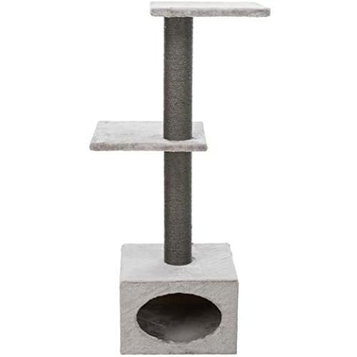 Royal Pet Club Badalona Gray Cat Tower with Scratching Posts, Condo, Two Platforms (43453)