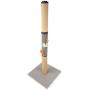 SmartyKat, Triple Tower, Cat Scratching Post, Vertical Combination Scratcher, with Burlap, Carpet and Jute, Includes 2 Bonus Catnip Cat Toys