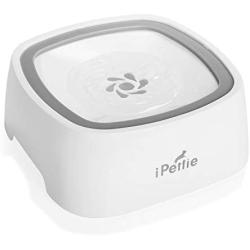 iPettie Splash-Free Pet Water Bowl 35oz, Dog Bowl No-Spill & No-Slip, Travel & Vehicle Carried, Slow Feeder Dispenser for Dogs and Cats