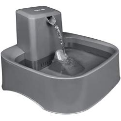 PetSafe Drinkwell 1/2, 1, or 2 Gallon Pet Fountains, Best for Cats, Dogs and Multiple Pets, Adjustable Stream, Fresh Water Dispenser, Easy to Clean Design, 2 Filters Included