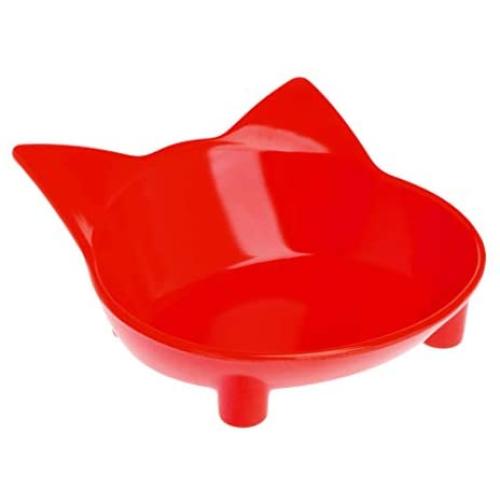 QINYUAN Cat Bowl, Cute Ear Modeling Pet Non-Slip Dog Kitten Dishes Drink Feeding Feeder