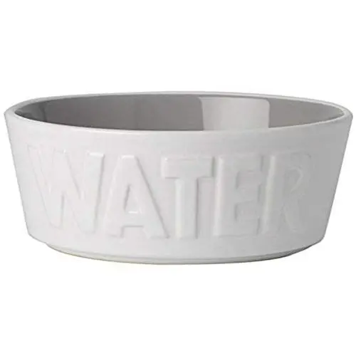PetRageous 14014 Back to Basics Dishwasher and Microwave Safe Dog Water Bowl 6-Inch Diameter 2.25-Inch Tall 2.5-Cup Capacity For Medium and Large Dogs and Cats of All Sizes, White PetRageous 14014 Back to Basics Dishwasher and Microwave Safe Dog Water Bowl 6-Inch Diameter 2.25-Inch Tall 2.5-Cup Capacity For Medium and Large Dogs and Cats of All Sizes, White