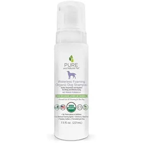 Pure and Natural Pet - Waterless Foaming Organic Dog Shampoo Lavender 7.5 oz. Pure and Natural Pet - Waterless Foaming Organic Dog Shampoo Lavender 7.5 oz.