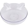 Luck Dawn Double Cat Dog Bowls Elevated Cat Food Water Bowls with Raised Stand 15° Tilted Raised Slow Feeder Bowl Water Dispenser Stress Free for Cats and Small Dogs