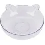 Luck Dawn Double Cat Dog Bowls Elevated Cat Food Water Bowls with Raised Stand 15° Tilted Raised Slow Feeder Bowl Water Dispenser Stress Free for Cats and Small Dogs