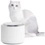 Furrytail Cat Water Fountain, Ultra-Quiet Automatic Pet Water Fountain for Cats and Small Dog, 64oz/1.88L Elegant Cat Water Dispenser with Auto Power-Off Pump, Smart LED Light