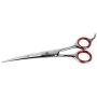 Laazar Cat and Dog Pet Grooming Scissors Kit with Leather Pouch (3-Piece Set) | Includes 7.5” Straight, 7.5” Curved and 7” Thinning Shears | Sharp Groomer Tools for Beginners and Professionals