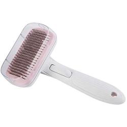 QYCL Pet Comb flea, Dog Hair Remover Automatic Pet Dog Grooming Tool Puppy Cat Hair Comb,Pink