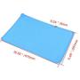 RSLG Non Slip Dog Food Tray Cat Bowl Mat Pet Water Feeding Food Dish Tray Wipe Clean Floor Placemat Waterproof Pet Dog Feeding Mat (Blue)