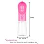Dog Water Bottle Portable Pet Water Bottle Leak Proof Dog Water Dispenser, Lightweight Dog Travel Water Bottle Bowl for Walking 13.5OZ