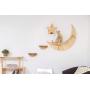 MYZOO Luna: Wall Mounted Cat Bed, Wooden Cat Furniture, Floating Cat Perch, Cat Tree, Cat Shelves