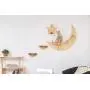 MYZOO Luna: Wall Mounted Cat Bed, Wooden Cat Furniture, Floating Cat Perch, Cat Tree, Cat Shelves