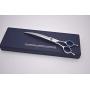 Professional Dog/Pet Grooming Shear Scissors 8.0'' Stainless Steel 440C Japanese Process (8.0'' Curved Blue Diamond)