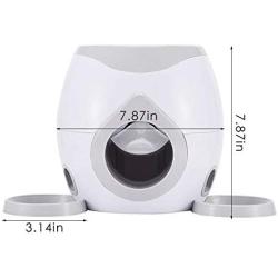 Automatic Dog Feeder, Interactive Dog Ball Fetch and Treat Dispenser Treat Toy Tennis Ball Reward Machine for Dogs, Funny Pet Foraging Play Toy