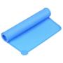 RSLG Non Slip Dog Food Tray Cat Bowl Mat Pet Water Feeding Food Dish Tray Wipe Clean Floor Placemat Waterproof Pet Dog Feeding Mat (Blue)