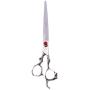 ShearsDirect Japanese 440C Stainless Steel Straight Shear with Dragon Handle, 9.0''