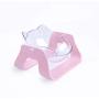 GAPZER 15° Adjustable Detachable Raised Cat Food Water Bowl & Dog Lick Mat Slow Feeders for Anxiety Relief Boredom Buster (Pink)