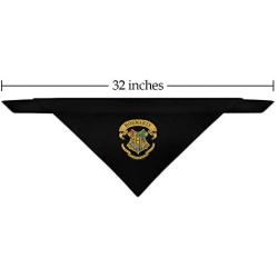 GRAPHICS & MORE Harry Potter Ilustrated Hogwarts Crest Dog Pet Bandana