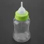 Yolispa Puppy Feeding Bottle Set with Scale Transparent Silicone Nipple Brush Washable Durable Nursing Tools 5oz 150ml for Milk Water Liquor