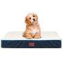 SunStyle Home Orthopedic Foam Dog Bed for Small & Medium Dogs Up to 50lbs with Waterproof Removable Cover, Mattress Pet Mat Bed for Dogs & Cats - Orthopedic Egg Crate Foam Platform