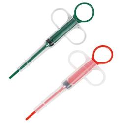 KISEER Pet Pill Dispenser, 2 Pcs Dog Pill Gun Shooter Tablet Soft Tip Syringe Pet Medical Feeding Tool Kit for Dogs Cats Small Animals (Green and Red)