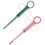 KISEER Pet Pill Dispenser, 2 Pcs Dog Pill Gun Shooter Tablet Soft Tip Syringe Pet Medical Feeding Tool Kit for Dogs Cats Small Animals (Green and Red)