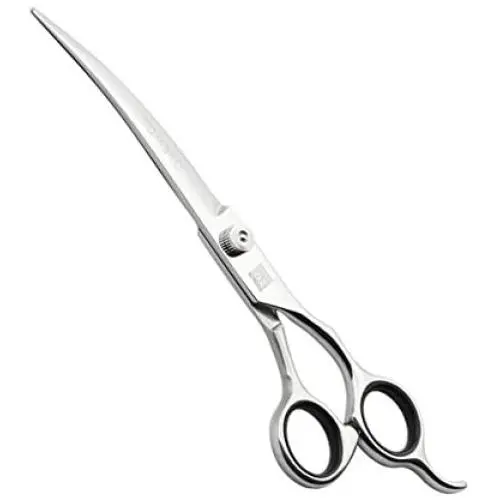 TOMBRO 7.0'' Professional Curved Blade Pet Grooming Scissors Dog Cat Hair Trimming Shears TOMBRO 7.0'' Professional Curved Blade Pet Grooming Scissors Dog Cat Hair Trimming Shears