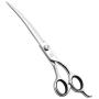 TOMBRO 7.0'' Professional Curved Blade Pet Grooming Scissors Dog Cat Hair Trimming Shears