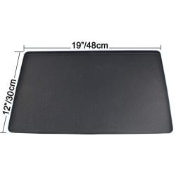 LIVSTON Dog Cat Food Feeding Mat (19''x12''), Raised Edge Silicone Non Slip Waterproof Pet Food Tray Placemat