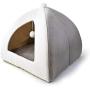 InnoPet Pet Tent Soft Bed,Cat Caves House for Indoor Cats Portable Small Dog Bunny House Pet Hideaway Triangle Bed,Self-Warming Foldable Comfortable Cat Tent House