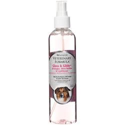 Veterinary Formula Solutions Gloss & Glide Detangler, Shine Builder, Conditioner Spray for Dogs, 8 oz – Quickly Detangles Matted Hair –With Silk Protein and Antioxidants