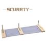 Scurrty Handcrafted Cat Wall Shelf Set Cat Hammock Cat Perch Wooden Scratching Post Step Modern Cat Wall Furniture