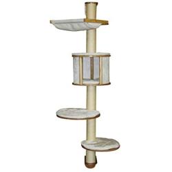 Kerbl Cat Tree Dolomit Wall Mounted, 66.14 Inches, White
