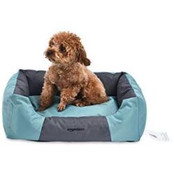 Amazon Basics Water-Resistant Pet Bed, Rectangular