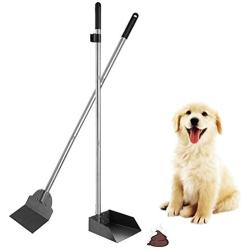Pet Poop Tray & Spade Set Dog Cat Waste Removal Scoop with 37.4'' Long Detachable Handle¡­