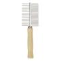 Semetall Pet Dog Combs Stainless Steel Teeth Pet Grooming Comb Double Side Grooming Hair Pet Comb Professional Grooming Tool for Dog, Cat and Other Pets(6.7x2.05 Inch)
