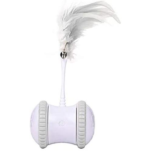 N/W Electric Cat Toy Interactive Electronic Cat Toy USB Charging 360 Degree Self Rotating Ball Automatic Feather Cat Toy for Cat Kitten N/W Electric Cat Toy Interactive Electronic Cat Toy USB Charging 360 Degree Self Rotating Ball Automatic Feather Cat Toy for Cat Kitten