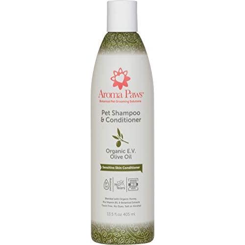 Aroma Paws Dog Shampoo – Cleansing Wash, Conditioning, Moisturizing – Toxin Free, Healthy Ingredients – Aromatic Grooming Puppy Shampoo – Tearless Cleaner, Organic Olive Oil