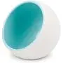 Petzilla Ceramic Food Bowl for Cats and Small Dogs, Heavy Base Feeding Dish, Prevent Tipping or Spill Over, Space Capsule Shape Design, Made of Ceramic