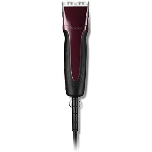 Andis Excel Pro-Animal 5-Speed Detachable Blade Clipper Kit - Professional Pet Grooming, Burgundy, SMC (65360)