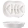 ikjuh Pet Ceramic Slow Feeder Bowl for Cats Dogs Anti Gulping Prevent Indigestion and Obesity Foods and Water Interactive Slow Feeding Bowls