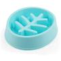 TabEnter Slow Feed Dog Bowl, Drink Water Bowl, Stop Bloat Pet Bowl, Vibrant Leaf Design