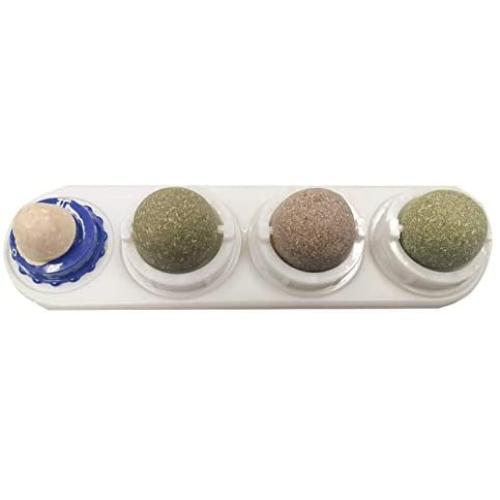 PAWNIE Cat Toys Nature Mint Ball Pet Cat Playing Chew Toy Funny Cat Mint Ball Toy