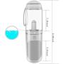 KuraMart Portable Dog Pet Travel Water Bottle Leak-Proof Drinking Cat Cup with 3PCS PP Conton Filter & Pet Dog Poop Bag Dispenser with 3 Rolls Waste Bags for Pets Outdoor Walking Hiking Travel