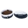 Ceramic Cat Pet Feeding and Watering Set of 2