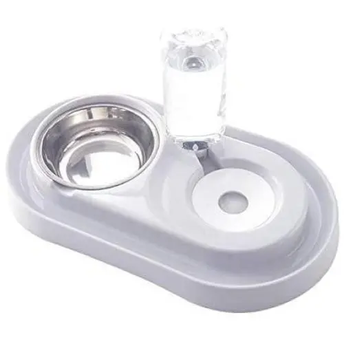 Yangmani New Automatic Feeder Drinking Fountains Dual Port Drinking Bowls Bowls Stainless Steel Pet Supplies Feeding Stations Yangmani New Automatic Feeder Drinking Fountains Dual Port Drinking Bowls Bowls Stainless Steel Pet Supplies Feeding Stations