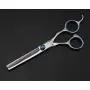 sesaisi Pet Dog Grooming Scissors Professional Hair Grooming Scissors Curved Shears Kit Thinning Trimmer Comb Hair Cutting Tool 6 Pieces Set