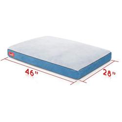 Brindle Shredded Memory Foam Dog Bed with Removable Washable Cover-Plush Orthopedic Pet Bed