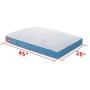 Brindle Shredded Memory Foam Dog Bed with Removable Washable Cover-Plush Orthopedic Pet Bed
